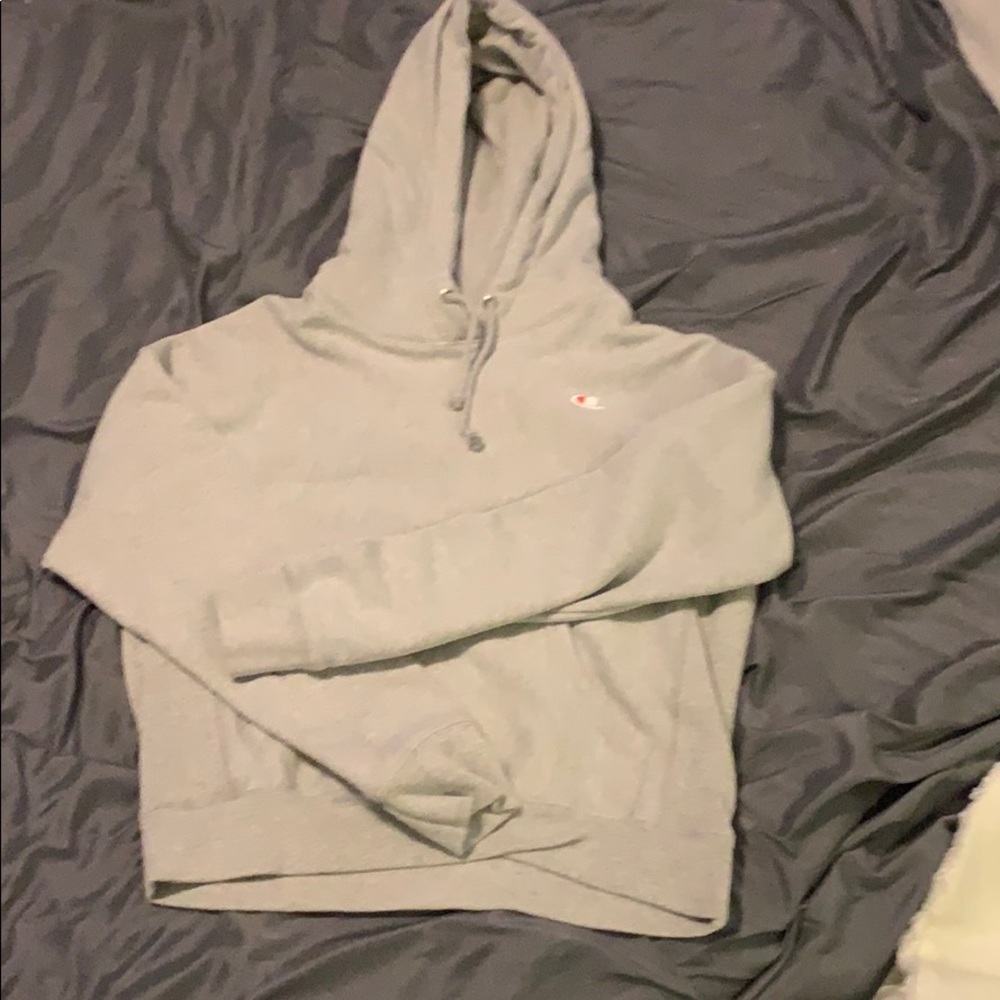 Gray Champion Hoodie, size medium
